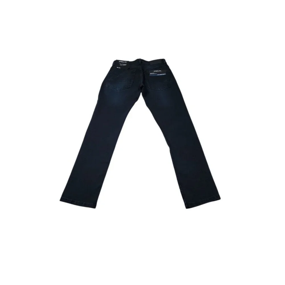 Kenneth Cole Slim Fit Stretch Low Impact Denim Jeans Size 28 x 30 Dark Wash Blue